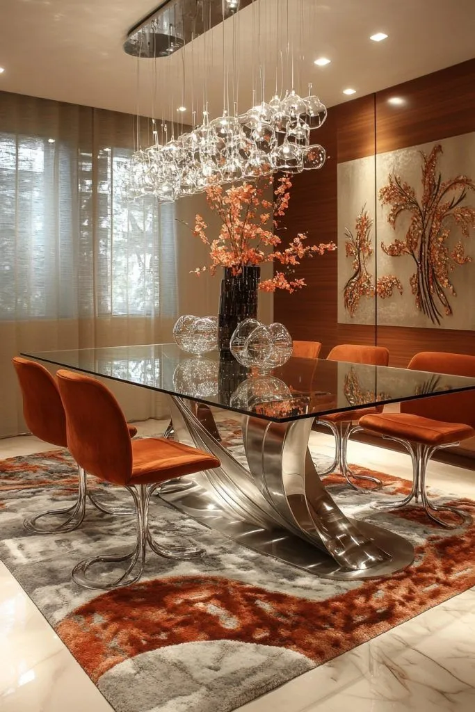 Glass Top Dining Room Table