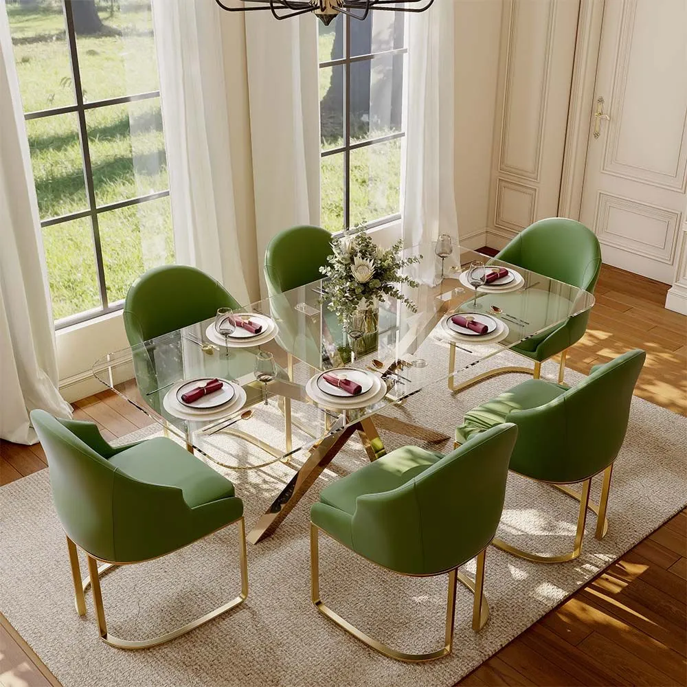 Glass Top Dining Room Table