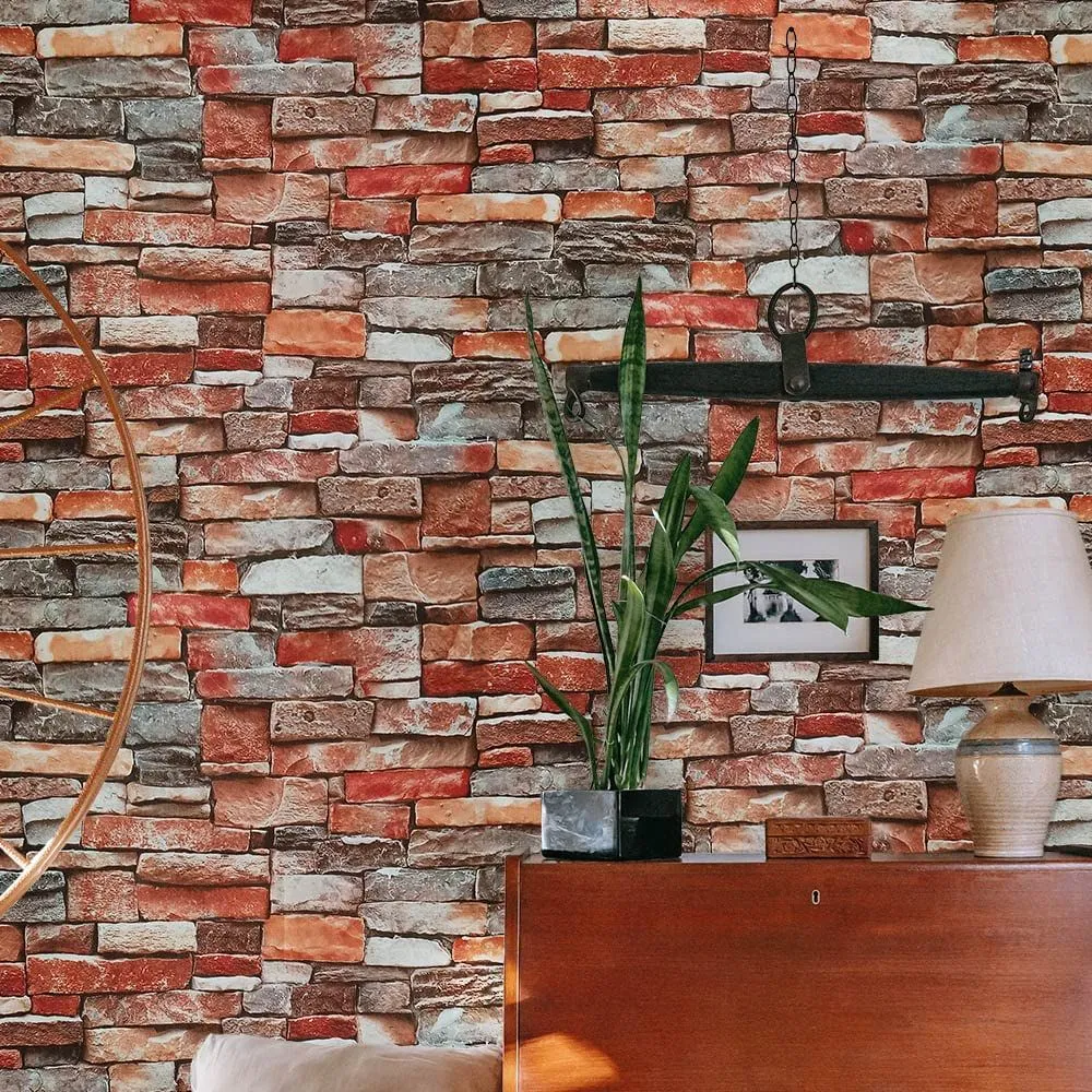 Halloween Stone Wall Room Roll