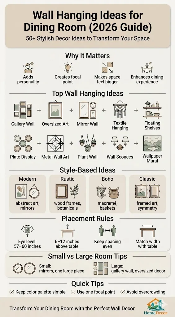  Infographic showing different types of living room wall sconces, ideal mounting heights, spacing rules, lighting temperatures, and placement ideas for modern home décor.
