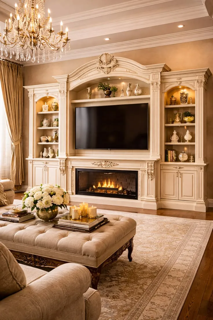Wall Unit for Drawing Room 