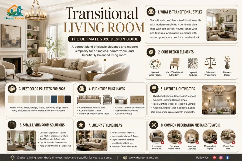 Transitional Living Room