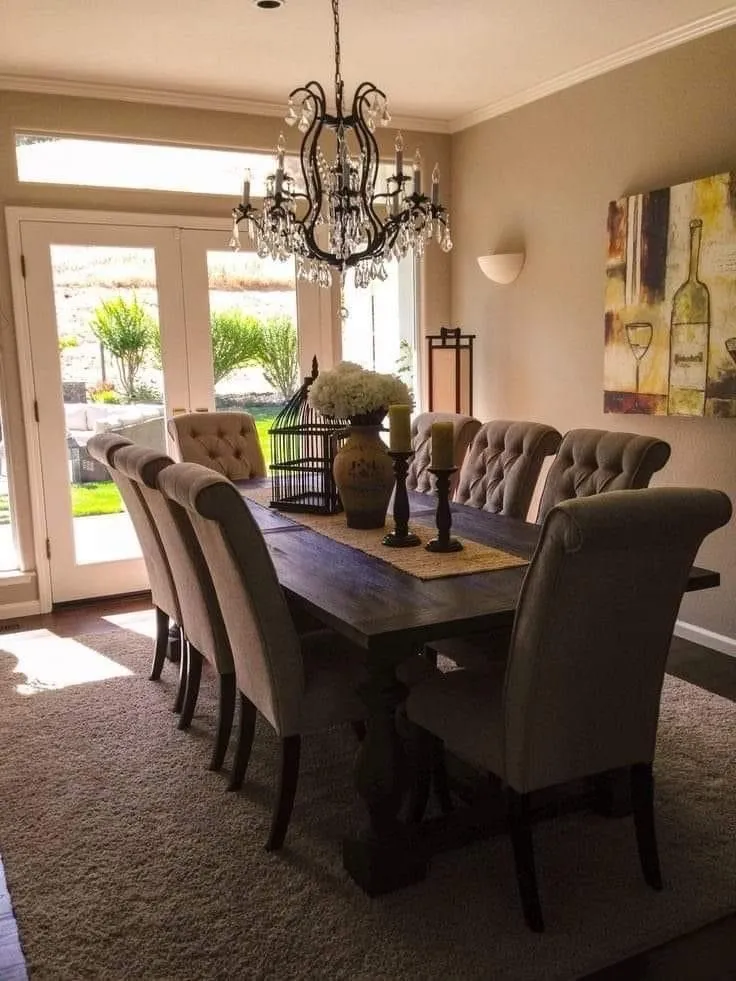 modern farmhouse dining room table
