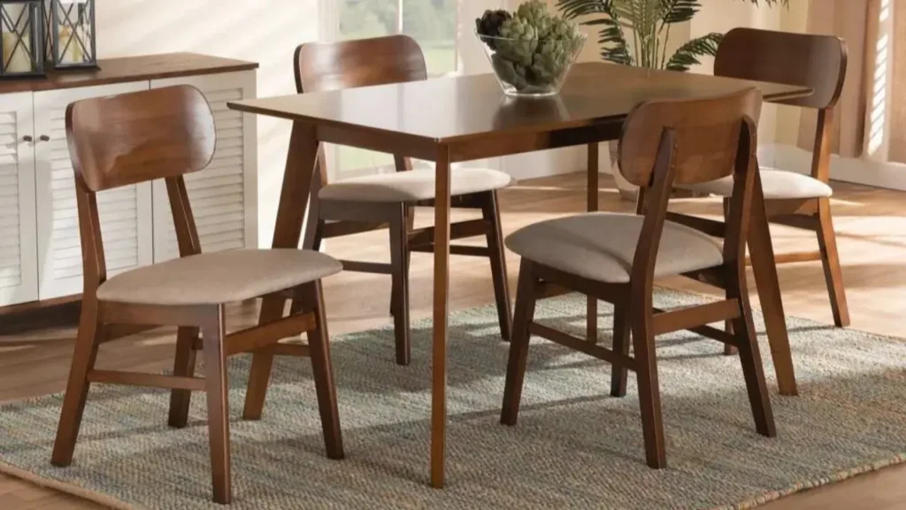 solid wood dining room table