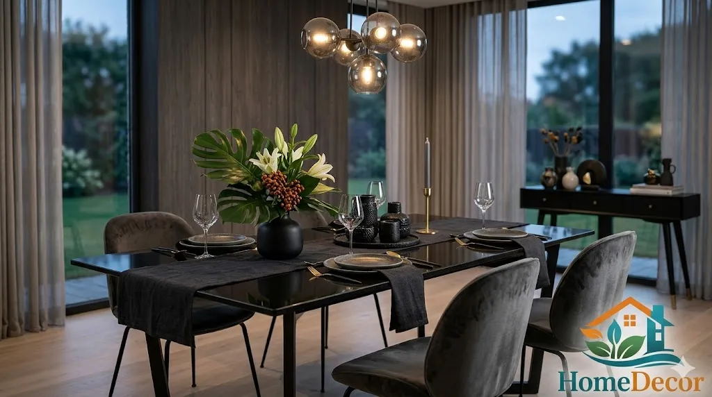 Black Dining Room Table