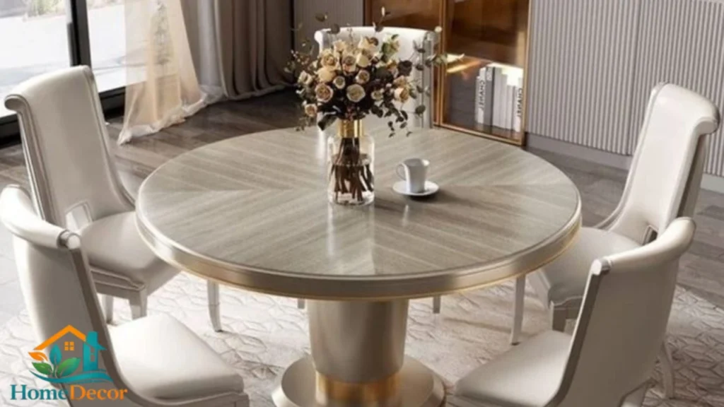 Round Dining Room Table Set