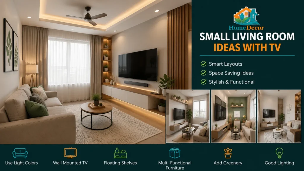 Small Living Room Ideas with Tv