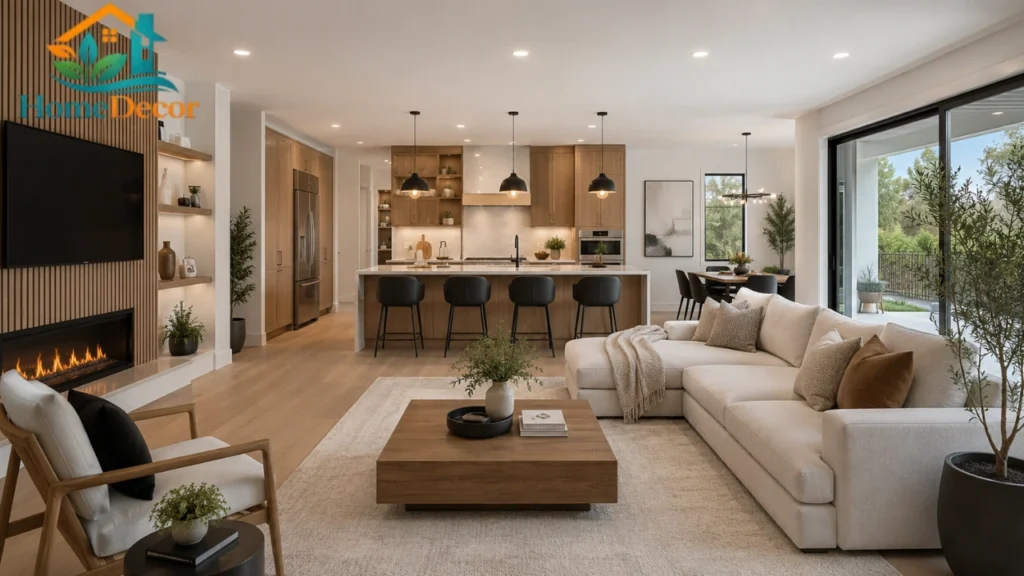 Open Concept kitchen Living Room
