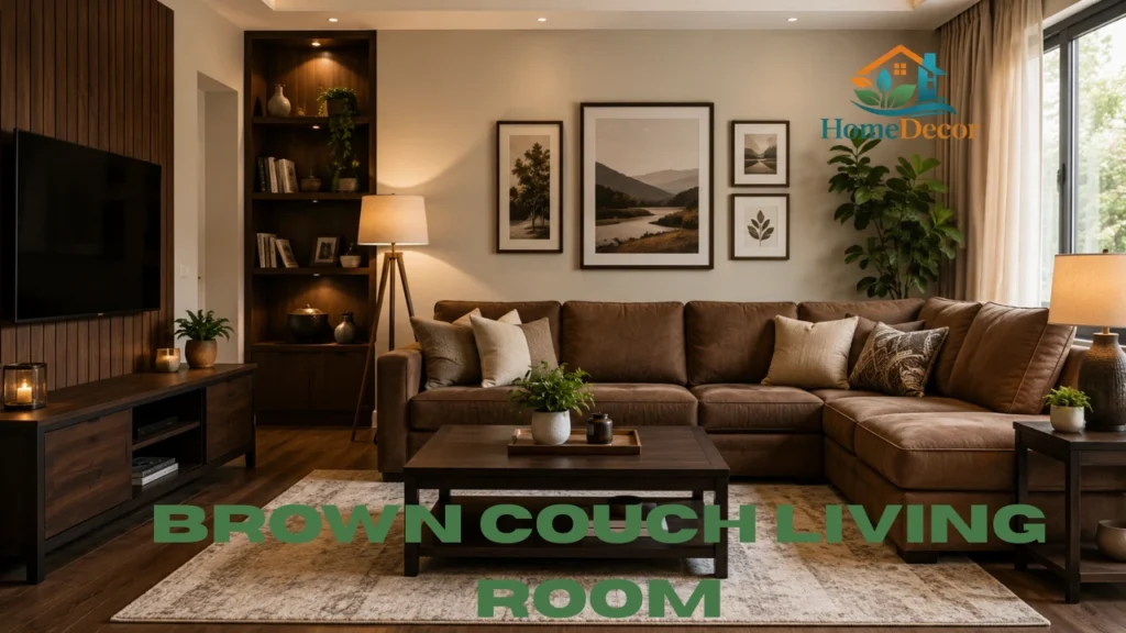 Brown Couch Living Room